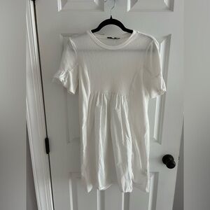 English factory White Short Sleeve Dress